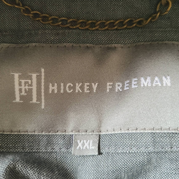 HICKEY FREEMAN 100% Linen Storm‎ System Zip Front Anorak Jacket Men's XXL - Picture 13 of 16
